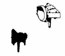 Cal Scale 205 HO Scale Steam Loco Headlight (Brass Castings) -- Pyle