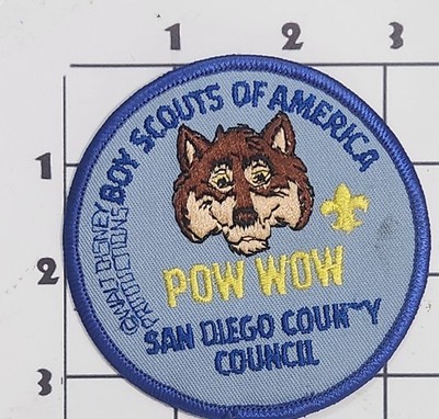 Akela Walt Disney Pow Wow Patch San Diego Council Boy Scouts America Embroidered
