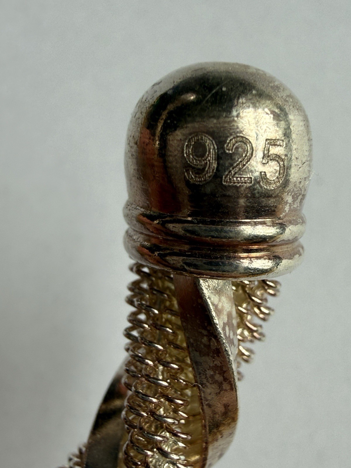 STERLING SILVER TORQUE BANGLE. HALLMARKED 925 - image 3