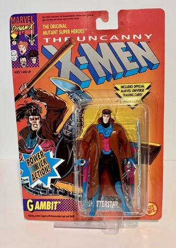 Vintage GAMBIT  Action Figure 1992 Toy Biz Marvel The Uncanny X-men superhero