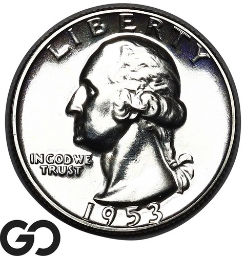 1953 Washington Quarter PROOF, Superb Gem PR++