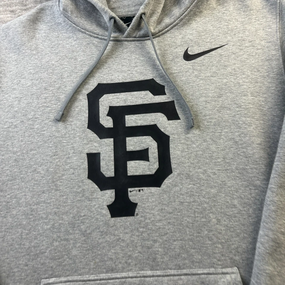 San Francisco Giants Nike Hoodie Mens 2XL XXL Gray Fleece Sweatshirt - Image 4 of 4