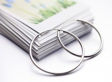 Genuine 925 Sterling Silver Thin Endless Hoop Earrings Many Size Small to XLarge