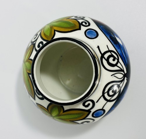 Schramberg Germany Schmetterling Kunst Vase handbemalt gestempelt signiert nummeriert - Bild 6 von 11