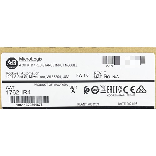 NUEVO EN CAJA AB 1762-IR4 MicroLogix 1200 RTD Módulo de Entrada de Resistencia 1762IR4 - Imagen 1 de 2
