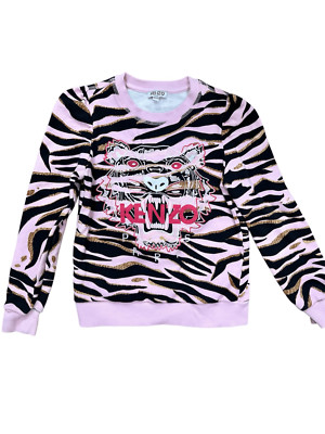 Kenzo Kids Girls Embroidered Tiger Sweatshirt Size 10