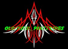 Pinstripe Pinstriping Custom Vintage Hot Rod Motorcycle Tank Vinyl Decal Sticker Pinstripe Pinstriping Custom Vintage Hot Rod Motorcycle Tank Vinyl Decal Sticker