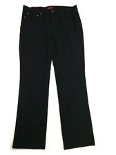  62 Alfani Stretch Slim Fit Straight Pants Cotton Black 32 W 32 L