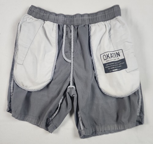 Katin Shorts Mens M Gray Drawstring Stretch Elastic Cotton Casual Beach - Picture 7 of 11