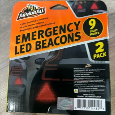 Armor-all emergency LED Beacons. NIB   magnetic, safer alternative to flares.