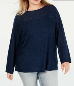 plus size navy blue sweater
