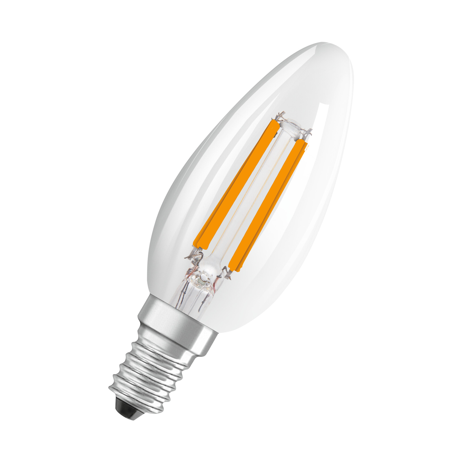 OSRAM LED-Lampe in klassischer Minikerzenform, mit dekorativem LED-Filament im F