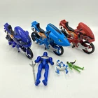 Power Rangers Vintage Red Blue Motorcycles and Blue Figure LOT