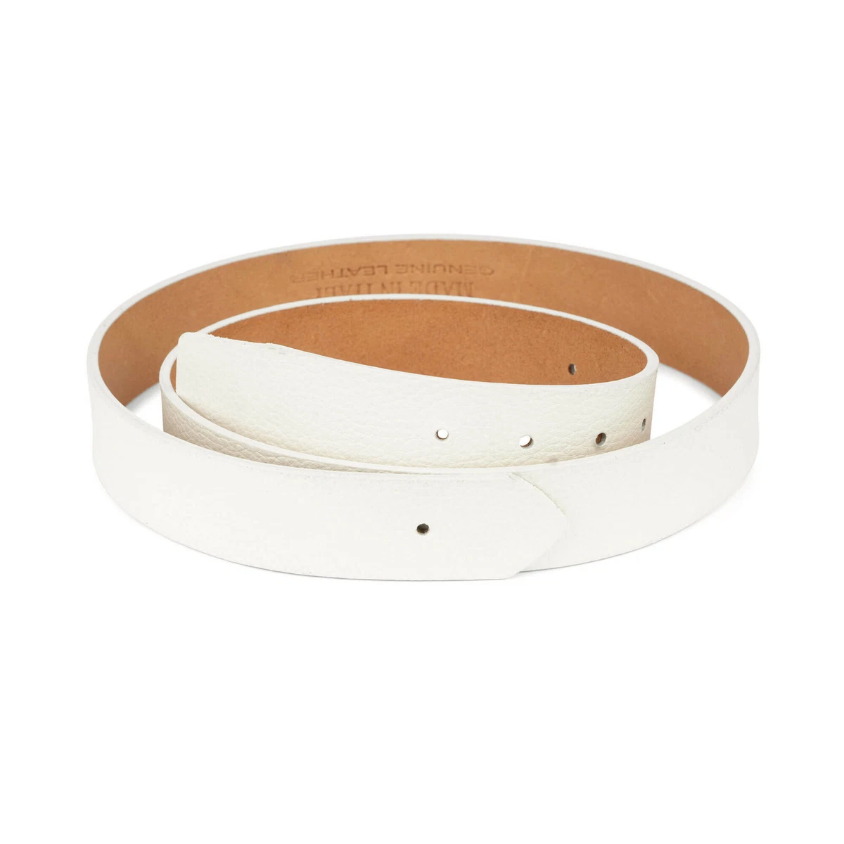 Mens white top fendi belt