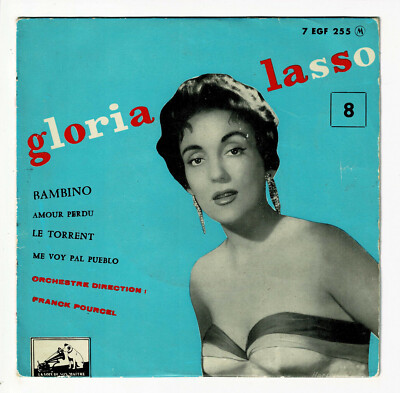 Gloria LASSO Vinyl 45T 7'' EP BAMBINO - LOST AMOUR -LE TORRENT - MASTERSTIMME 255