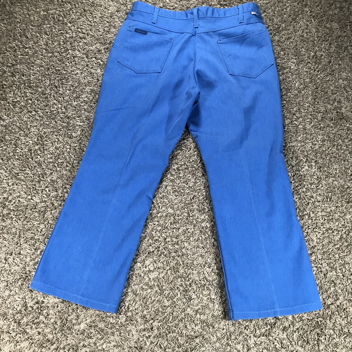 Vintage 70s 80s Dickies Bootcut Flare Blue Work Pants Talon Vintage 70s 80s Dickies Bootcut Flare Blue Work Pants Talon