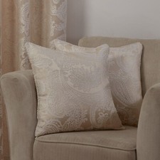 Cushion Covers Throw Luxurious Jacquard Sofa Pillow Cases - 17"x17" Inch Duchess
