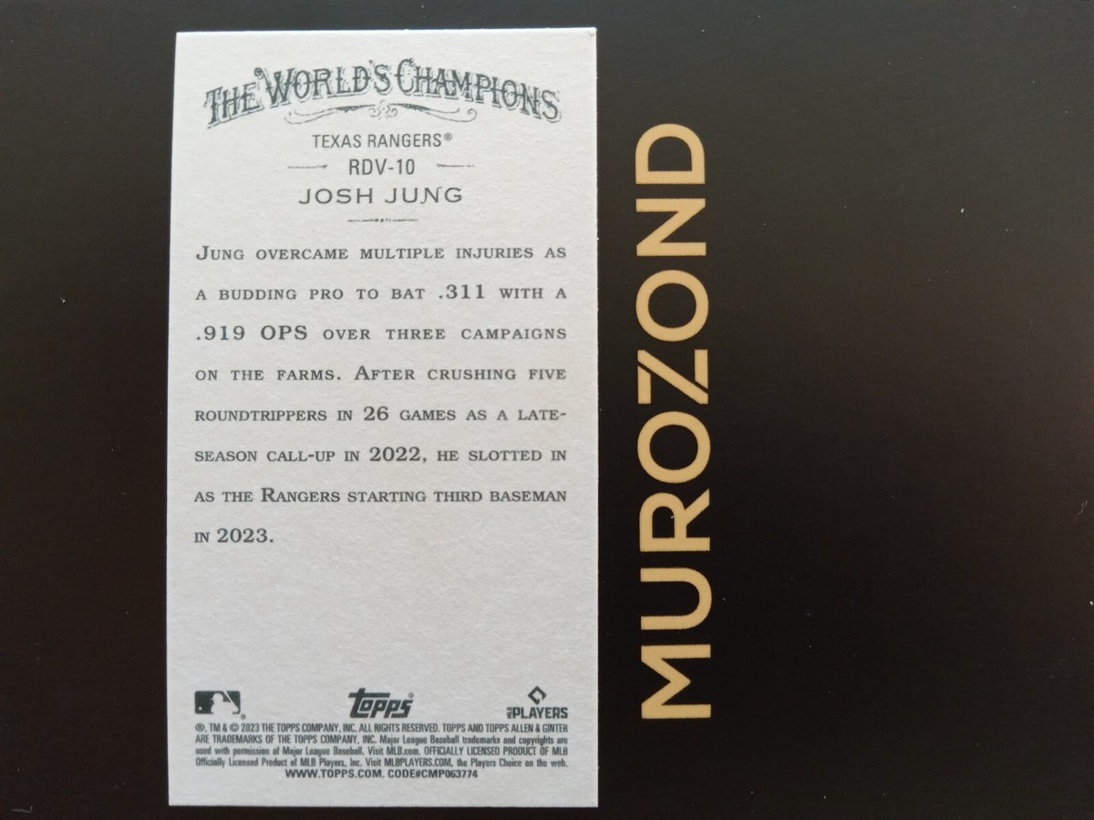 その他 2023 TOPPS ALLEN AND GINTER josh jung Josh Jung 2023 Topps Allen & Ginter Mini Rookie Design Variation