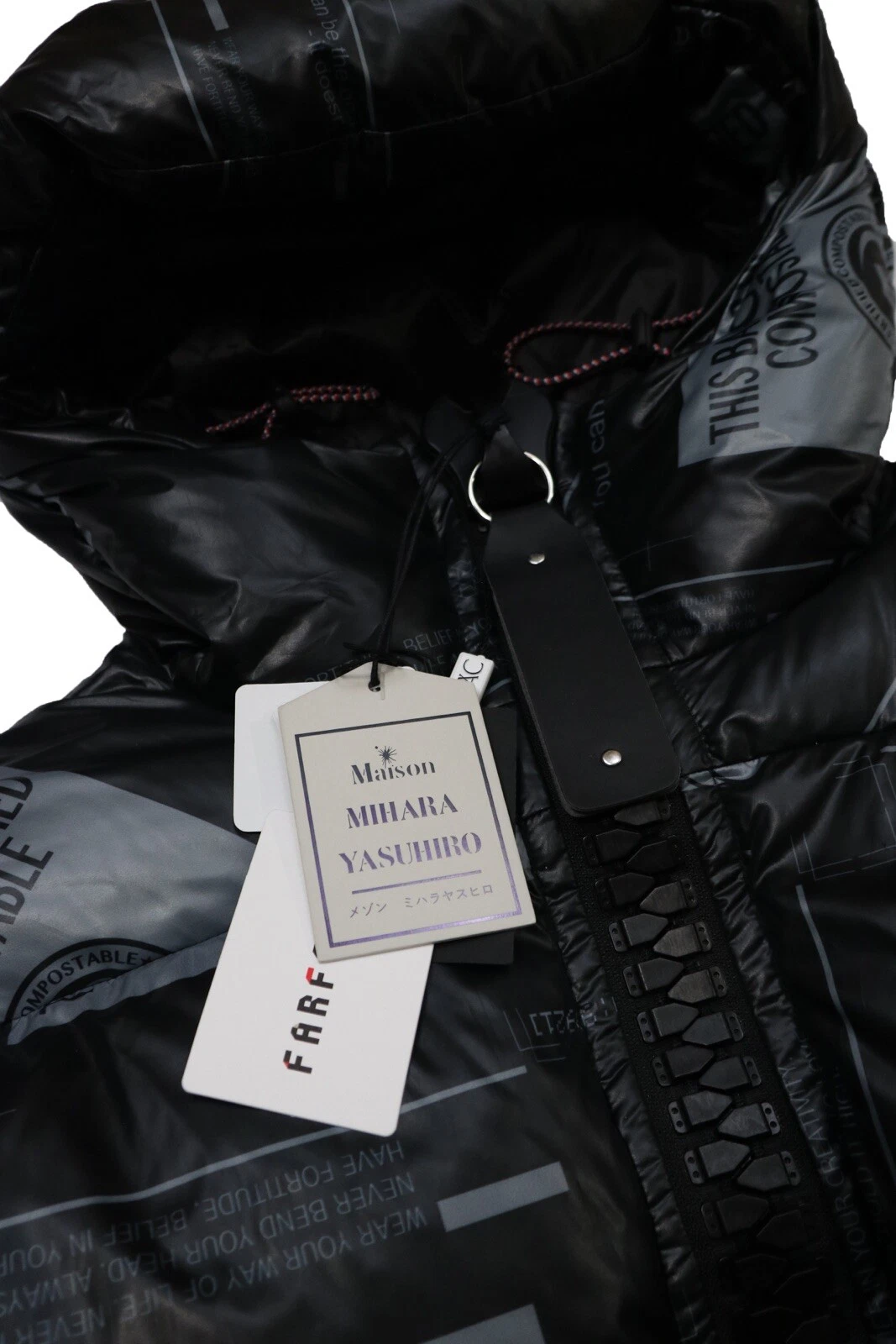 Maison Mihara Yasuhiro A/W 2018 BIG ZIP Down Jacket Size 48 - product detail image 4
