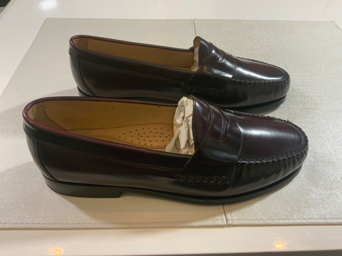 Vintage Johnston Murphy Hayes Burgundy Maroon Oxblood Leather Penny Loafer 11.5 Johnston & Murphy Men main image 2