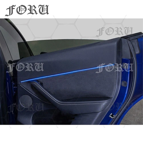 For Tesla model Y 2021-2024 Interior LED Door Trim Center Console Ambient Light - Bild 20 von 21