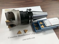 3" 90 degree indexable face shell mill,CAT40, 20 extra TPG322 inserts 506-FMT-3