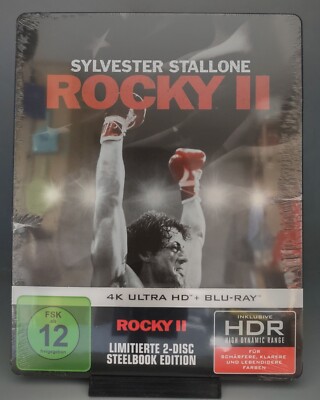 Rocky II (Limited Steelbook Edition) 4K UHD + Blu-ray NEU & OVP