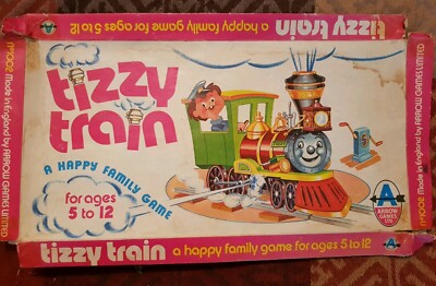 Vintage Tizzy Train Pfeil Brettspiel 70er Jahre Kinderspiel GRATIS P&P 