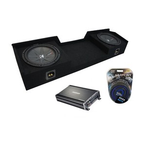 04-15 Fits Nissan Titan King or Crew Kicker CompR CWR10 Dual 10 Sub Box CX1200.1