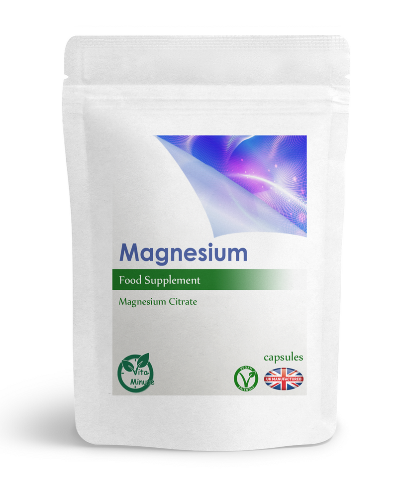 100 x Magnesium Citrate Capsules 740mg Tiredness, Fatigue, Heart, Muscle, UK (V)