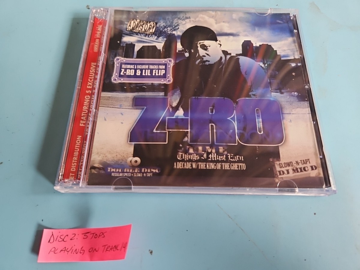Z-Ro ‎– T.I.M.E. - Things I Must Earn 2011 VG 2CD Compilation