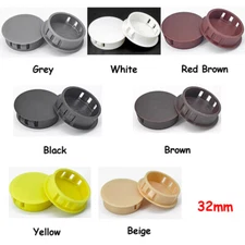 32mm Plastic Snap-on Hole Plugs Blanking End Caps Plugs Pipe Bungs Cover 7-Color