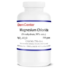 Magnesium Chloride, Hexahydrate, Ultra Pure, 99.9+%, 500 g