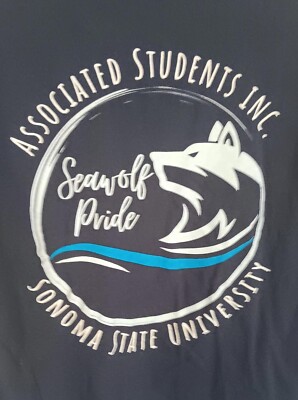 Associated Students SONOMA STATE UNIVERSITY Seawolves T Shirt Woman's L Large