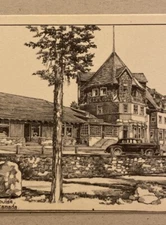 Vintage Postcard Deer Lodge Lake Louise, Edward Goodall, Alberta Canada BMB