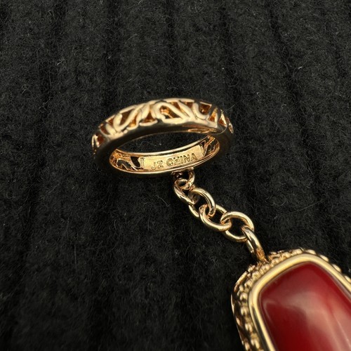 Vintage Sterling Natural Red Coral Bracelet Rose Gold Plated BBJ JZ China 925 - Picture 4 of 10
