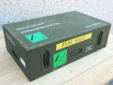 Contenitore cassa valigia militare  in legno dim. cm. 67,5x40x20