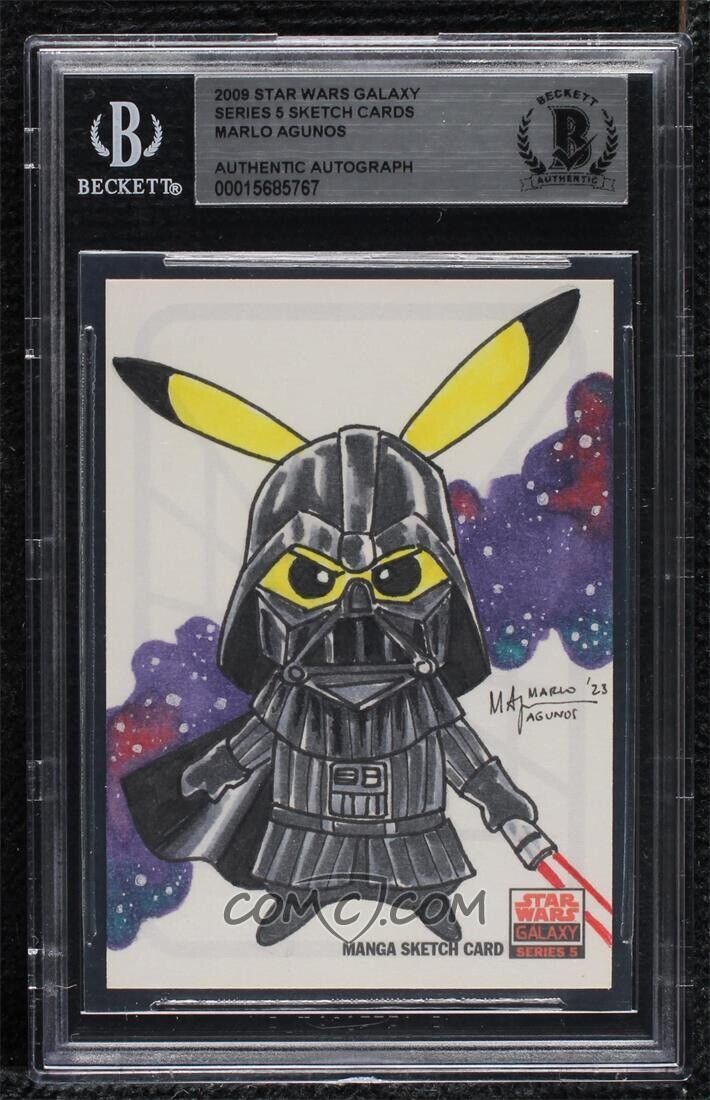 2009 TOPPS STAR WARS GALAXY POKEMON PIKACHU DARTH VADER 2009 TOPPS STAR WARS GALAXY POKEMON PIKACHU DARTH VADER