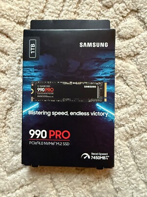 Samsung 990 PRO 1TB M.2 NVMe Internal SSD - Black (MZ-V9P1T0B/AM) *NEW* *SEALED*