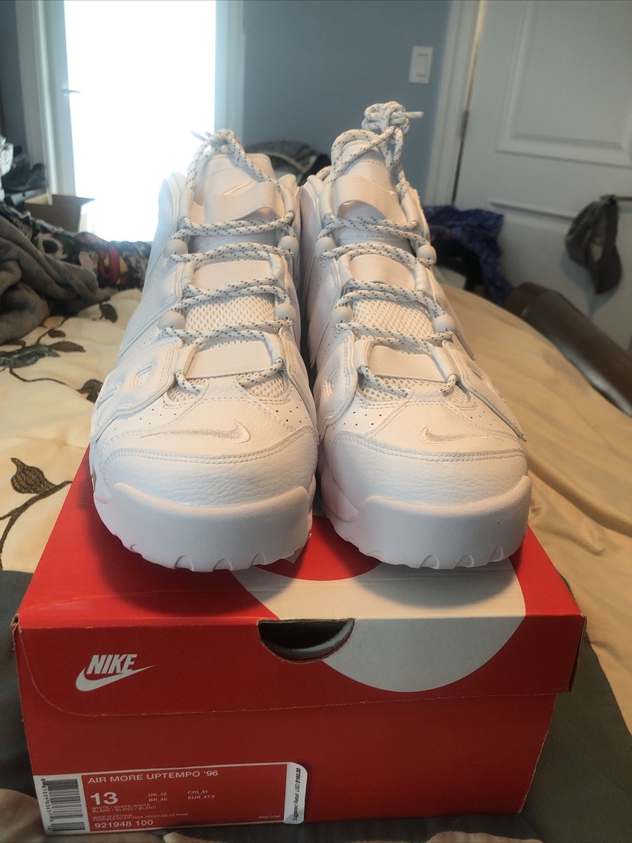スニーカー Nike Air More Uptempo Triple White 2017 SS 17 Brand New Nike Air More Uptempo Triple White 2017 Size 13