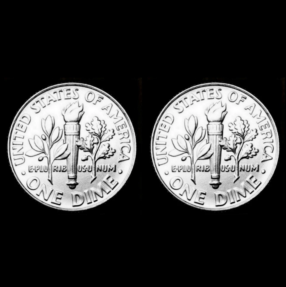 2010 P+D+S+S Roosevelt Dime Silver & Clad Gem Proof ~ PD Mint Wrap & Bank Roll  - Image 4 of 4