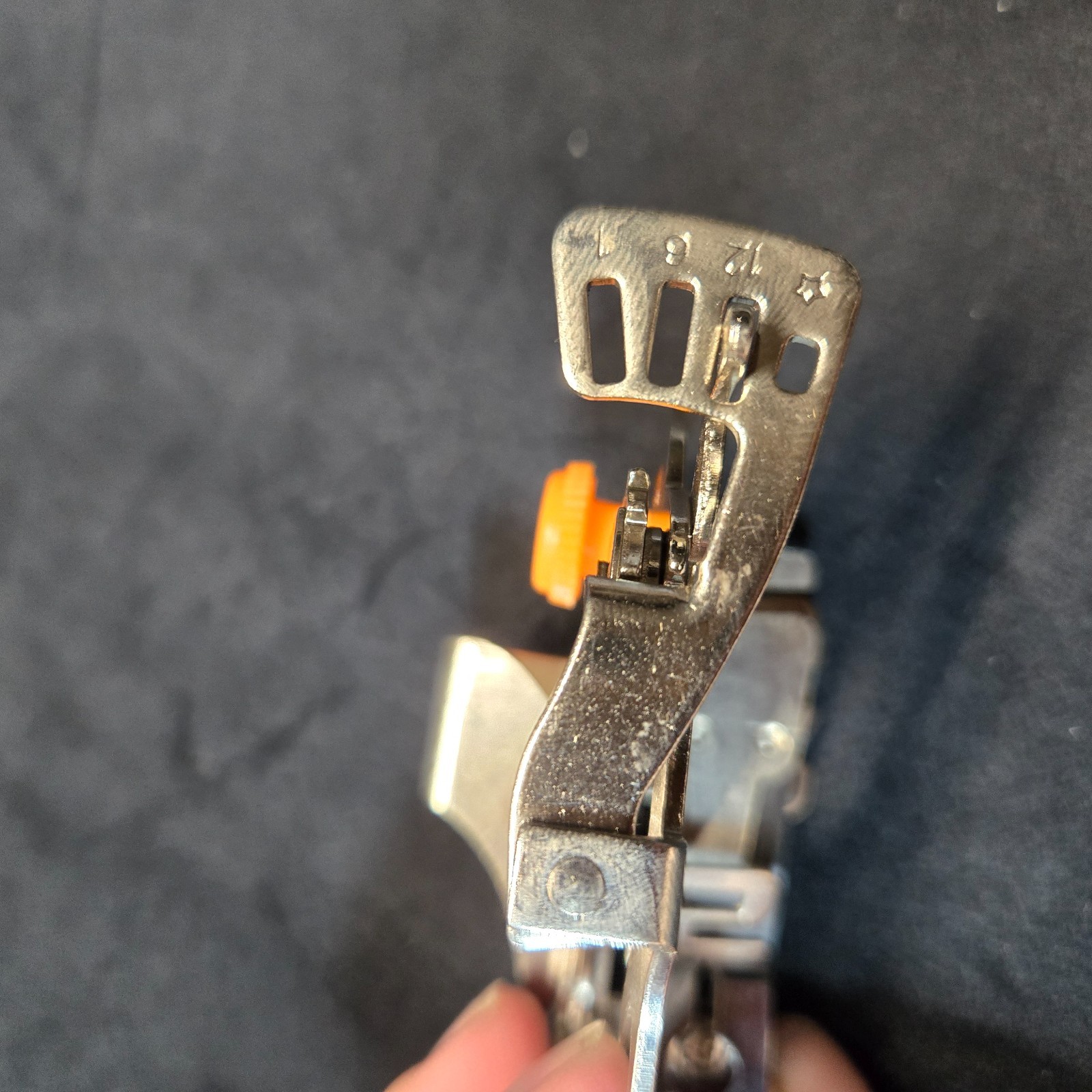 Ruffler for sewing machine presser foot attachment Greist Ruffles #55705 org box