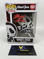 Emma Roberts & Rory Culkin Signed Ghost Face Scream 4 Funko Pop w/ JSA WITNESS