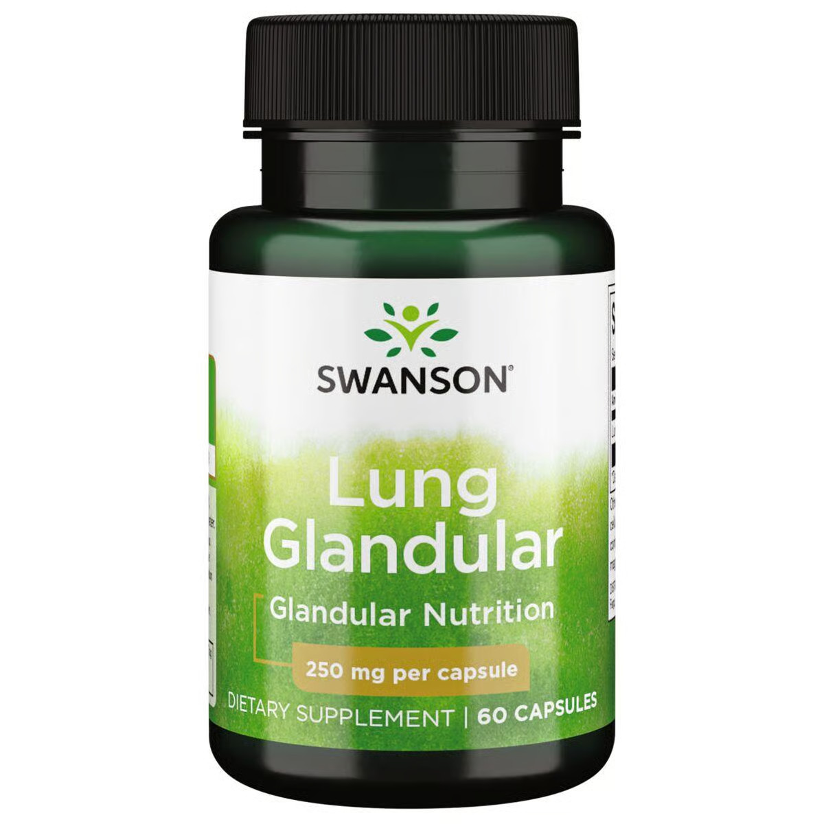Swanson Raw Lung Glandular 250 мг 60 капсул