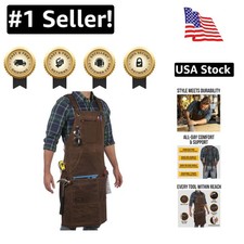 Tough  Flexible 27x34 Inches Work Apron with Tape Holder - Fully Adjustable