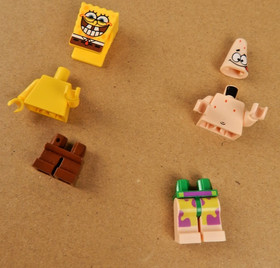 LEGO Spongebob 3833 Krusty Krab Adventure Mini Figure Lot 2 Patrick