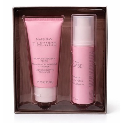 Mary Kay TimeWise Microdermabrasion Face Set Refine & Pore Minimizer 2.5oz & 1oz
