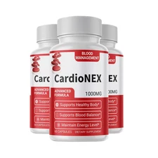 3-Pack CardioNEX Capsules - Cardio Nex Blood and Circulation Support - 180 Caps