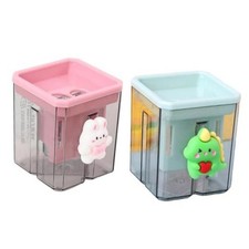 2pcs Creative Cute Cartoon Double-Hole Pencil Sharpener 2pcs Creative Cute 3