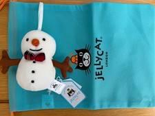 Jellycat Festive Folly Snowman Christmas Decoration